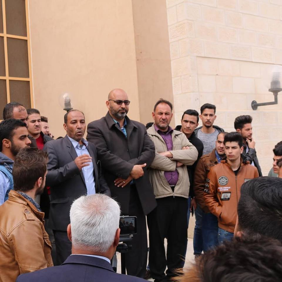 Demonstration against the practices of the occupation forces in Jerusalem